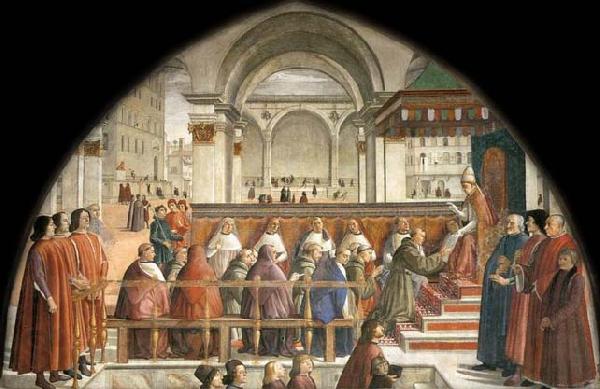 Domenico Ghirlandaio Confirmation of the Rule Spain oil painting art